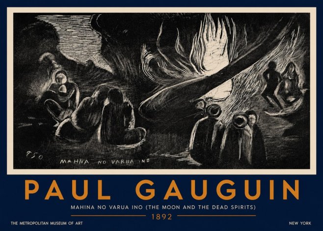 Paul Gauguin Mahina No Varua Ino (the Moon and the Dead Spirits) No5 - Póster
