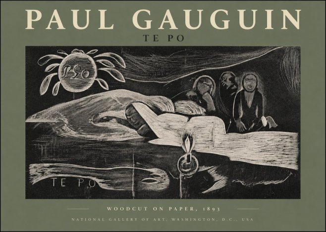 Paul Gauguin Te Po No3 - Póster