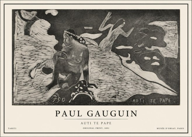 Paul Gauguin Auti Te Pape No1 - Póster