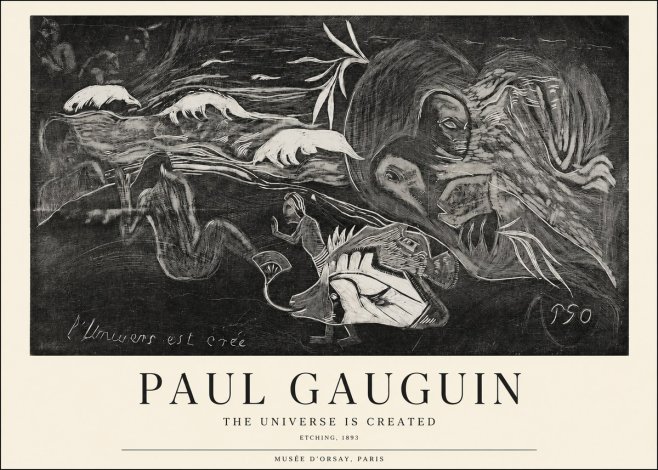 Paul Gauguin The Universe Is Created I No1 - Póster