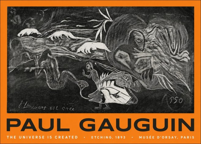 Paul Gauguin The Universe Is Created I No2 - Póster