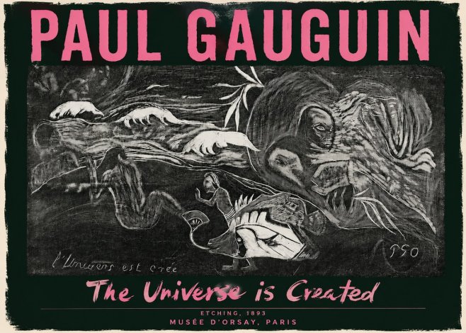 Paul Gauguin The Universe Is Created I No3 - Póster