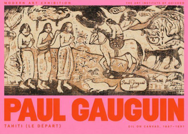 Paul Gauguin Tahitian Scene (Ia Orana Maria) No3 - Póster
