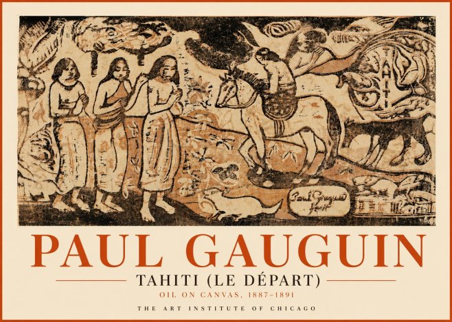 Paul Gauguin Tahitian Scene (Ia Orana Maria) No5 - Póster