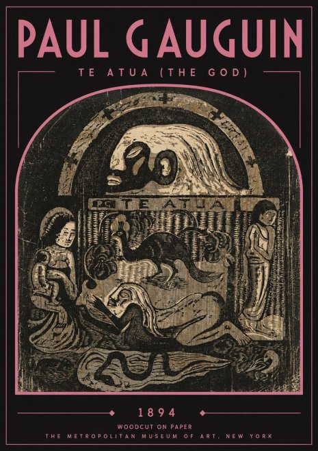 Paul Gauguin Te Atua (the God) No3 - Póster