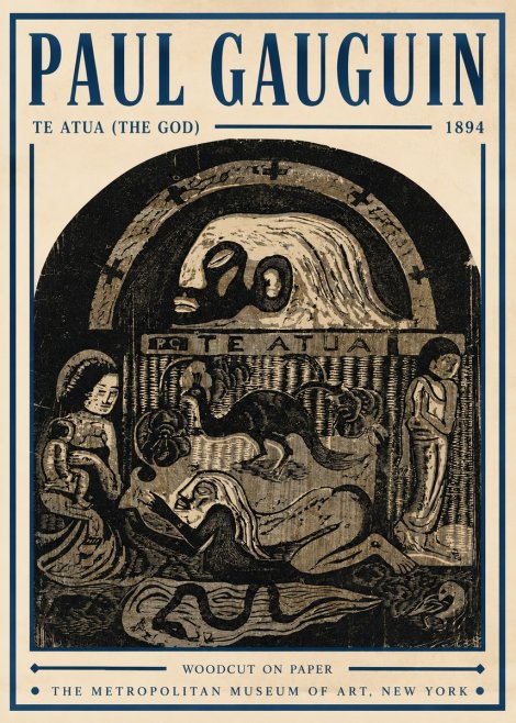 Paul Gauguin Te Atua (the God) No5 - Póster