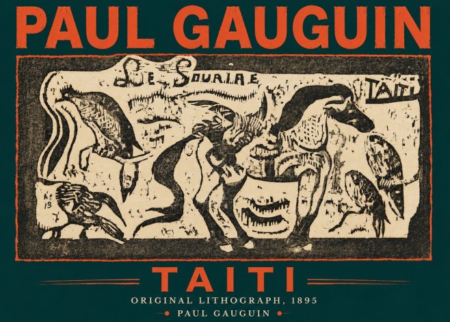 Paul Gauguin Taiti No4 - Póster