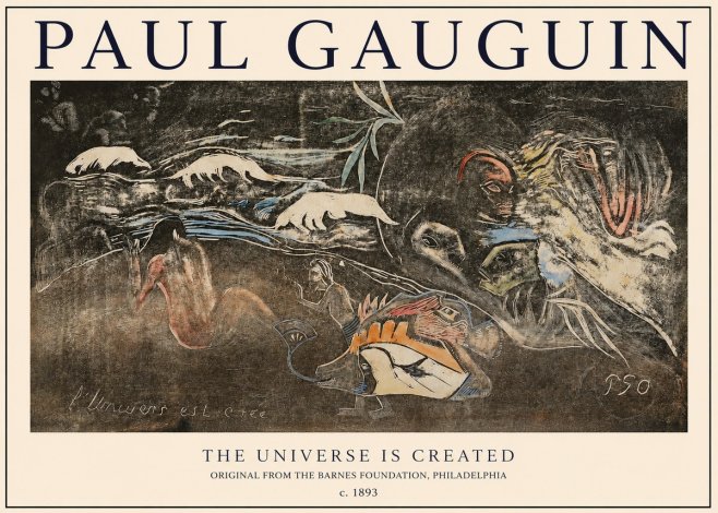 Paul Gauguin The Universe Is Created II No1 - Póster