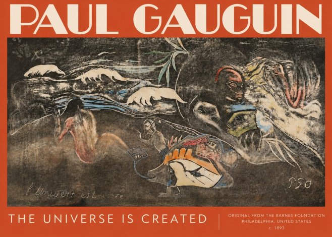 Paul Gauguin The Universe Is Created II No3 - Póster