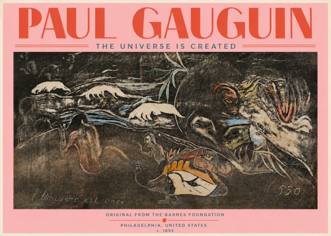 Paul Gauguin The Universe Is Created II No5 - Póster