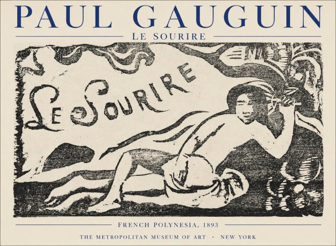 Paul Gauguin Le Sourire No1 - Póster