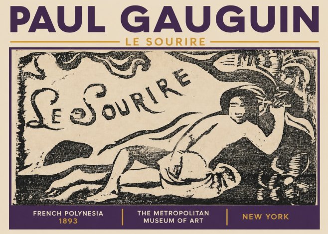Paul Gauguin Le Sourire No3 - Póster