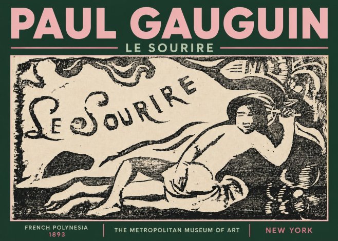 Paul Gauguin Le Sourire No6 - Póster