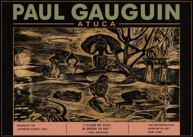 Paul Gauguin Atuca No5 - Póster