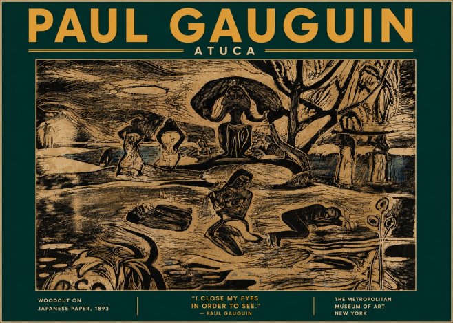 Paul Gauguin Atuca No6 - Póster