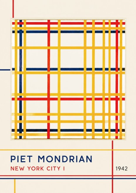Piet Mondrian New York City I No3 - Póster