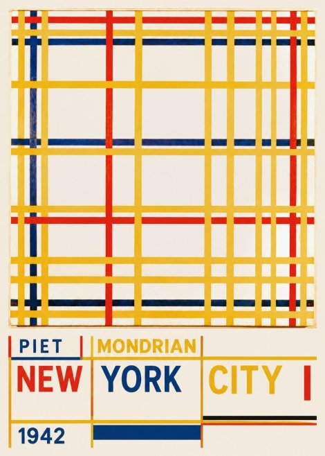 Piet Mondrian New York City I No6 - Póster