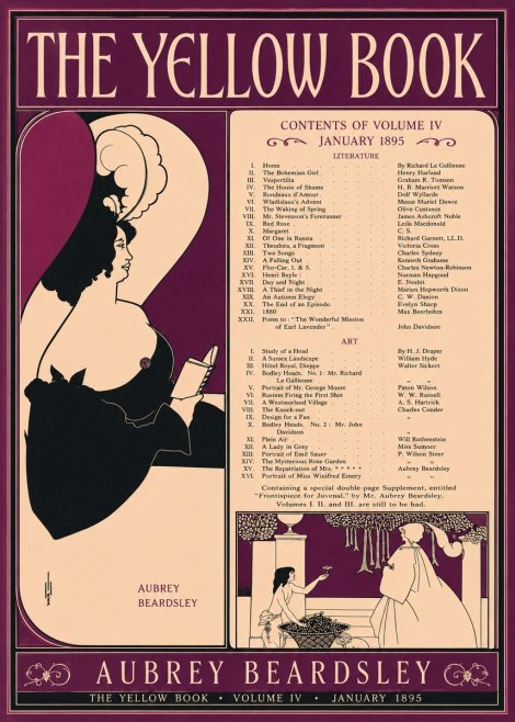 Aubrey Beardsley The Yellow Book II No2 - Póster