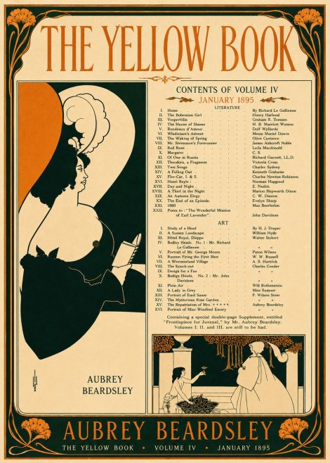 Aubrey Beardsley The Yellow Book II No5 - Póster