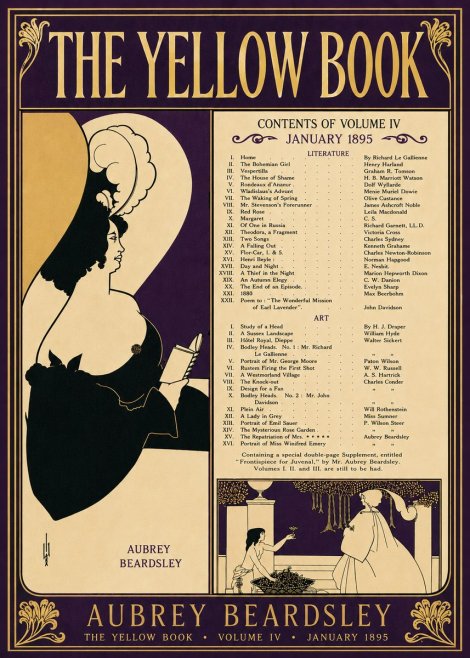 Aubrey Beardsley The Yellow Book II No6 - Póster
