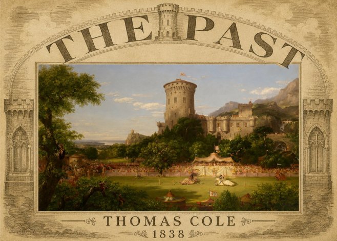 Thomas Cole The Past No3 - Póster