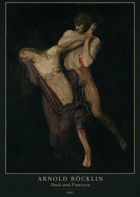 Arnold Böcklin Paolo Und Francesca No5 - Póster