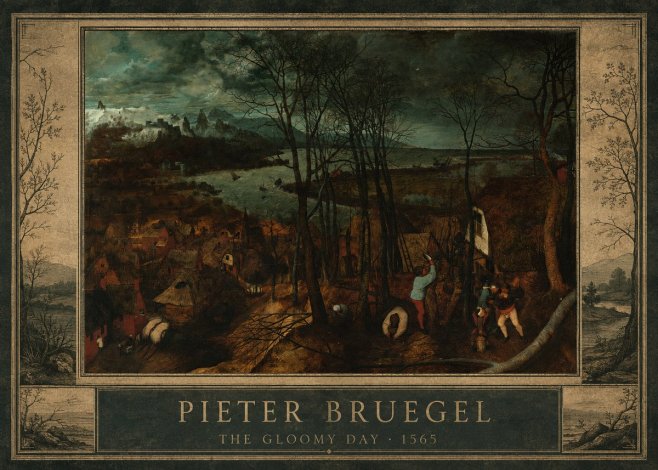 Pieter Bruegel The Gloomy Day No1 - Póster
