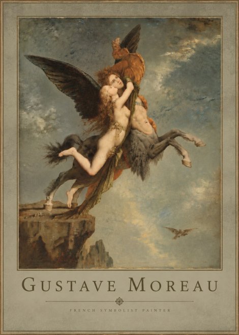 Gustave Moreau The Chimaera No4 - Póster