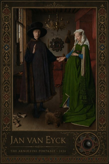 Jan van Eyck The Arnolfini Portrait I No2 - Póster