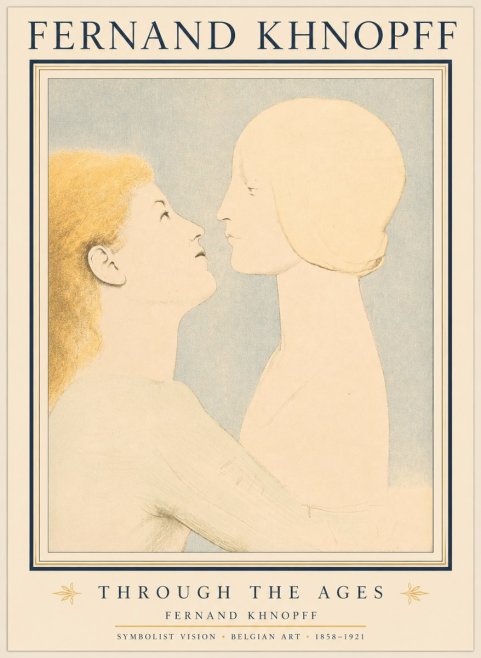 Fernand Khnopff Through the Ages No1 - Póster