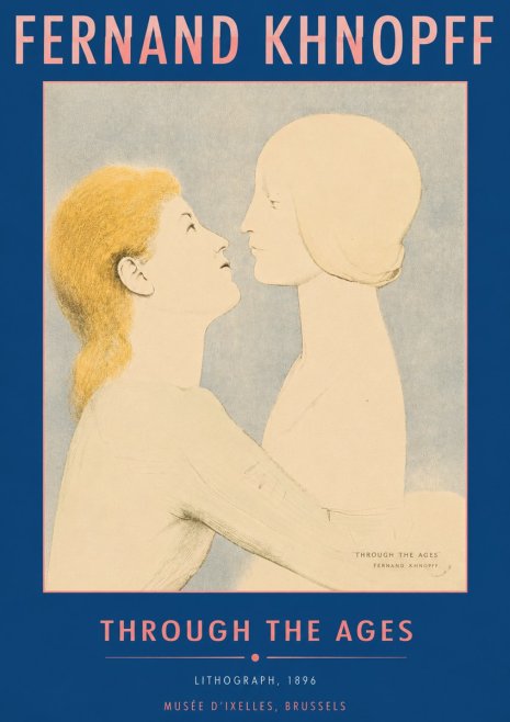 Fernand Khnopff Through the Ages No6 - Póster