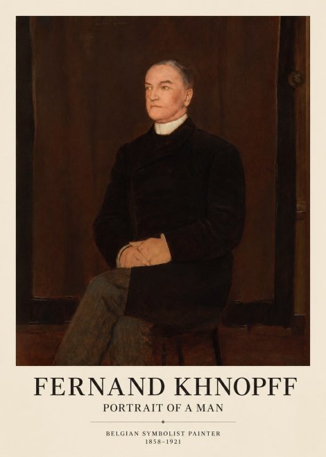 Fernand Khnopff Portrait of a Man No1 - Póster