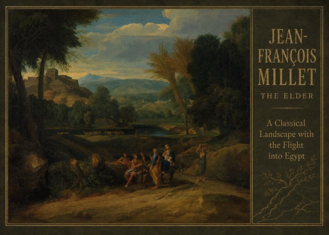Jean-François Millet A Classical Landscape with the Flight into Egypt No2 - Póster