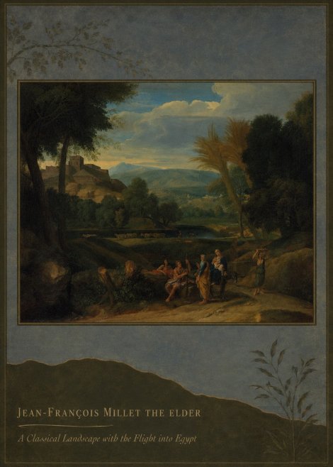 Jean-François Millet A Classical Landscape with the Flight into Egypt No3 - Póster