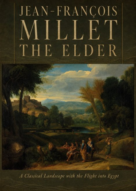 Jean-François Millet A Classical Landscape with the Flight into Egypt No6 - Póster