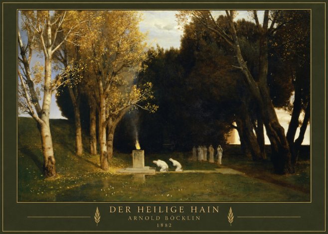 Arnold Böcklin Der Heilige Hain I No3 - Póster