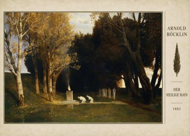 Arnold Böcklin Der Heilige Hain I No4 - Póster