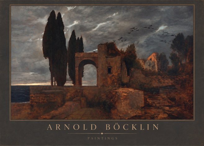 Arnold Böcklin Villa by the Sea I No2 - Póster