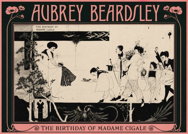 Aubrey Beardsley The Birthday of Madame Cigale No2 - Póster