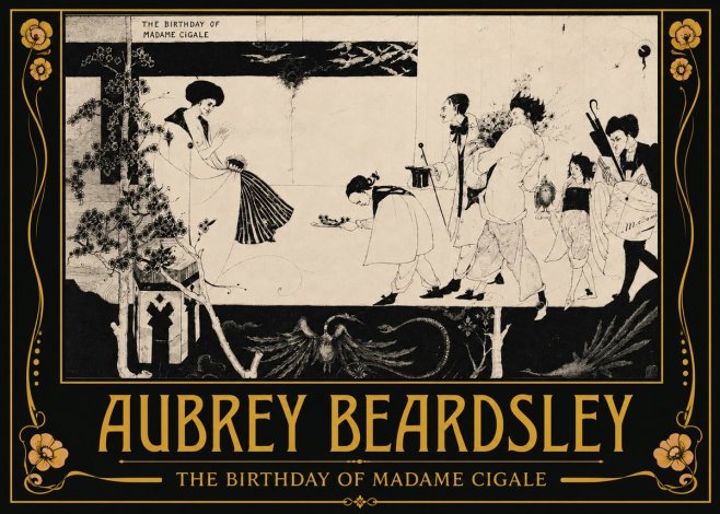 Aubrey Beardsley The Birthday of Madame Cigale No3 - Póster