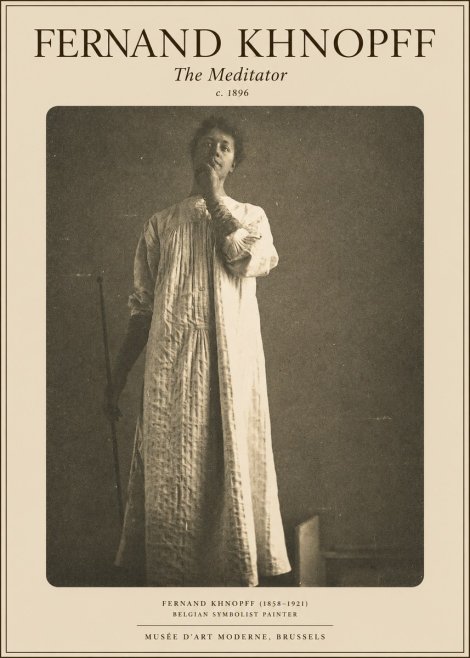 Fernand Khnopff The Dreamer No5 - Póster