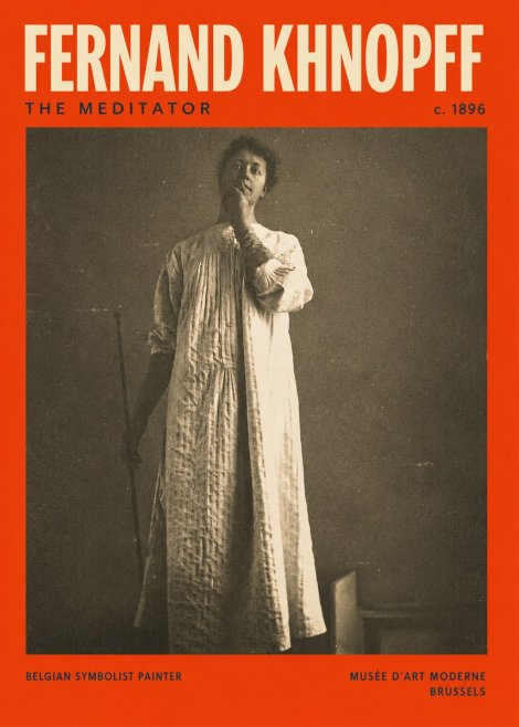 Fernand Khnopff The Dreamer No6 - Póster
