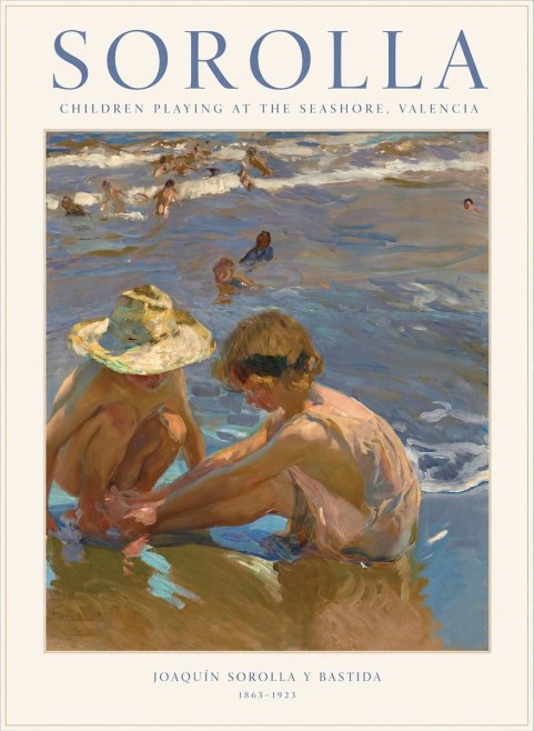 Sorolla Children at the Beach No1 - Póster