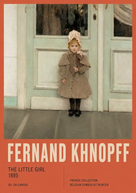 Fernand Khnopff The Little Girl No2 - Póster