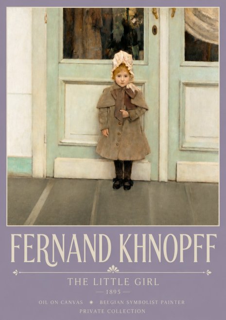 Fernand Khnopff The Little Girl No3 - Póster