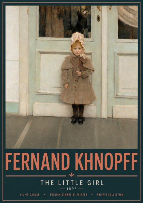 Fernand Khnopff The Little Girl No4 - Póster