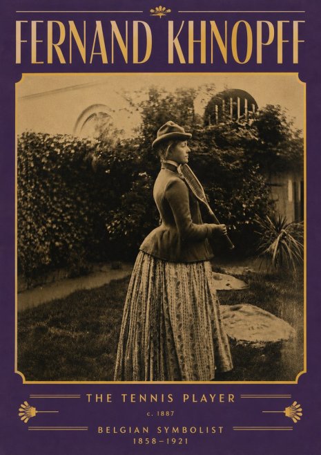 Fernand Khnopff The Tennis Player No3 - Póster