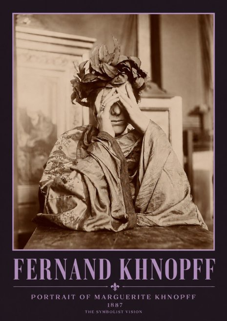 Fernand Khnopff Portrait of Marguerite Khnopff No3 - Póster