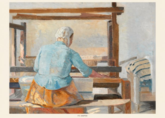 P.S. Krøyer A Weaver No5 - Póster