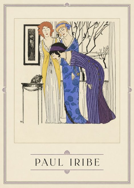 Paul Iribe Three Women and a Frog No1 - Póster